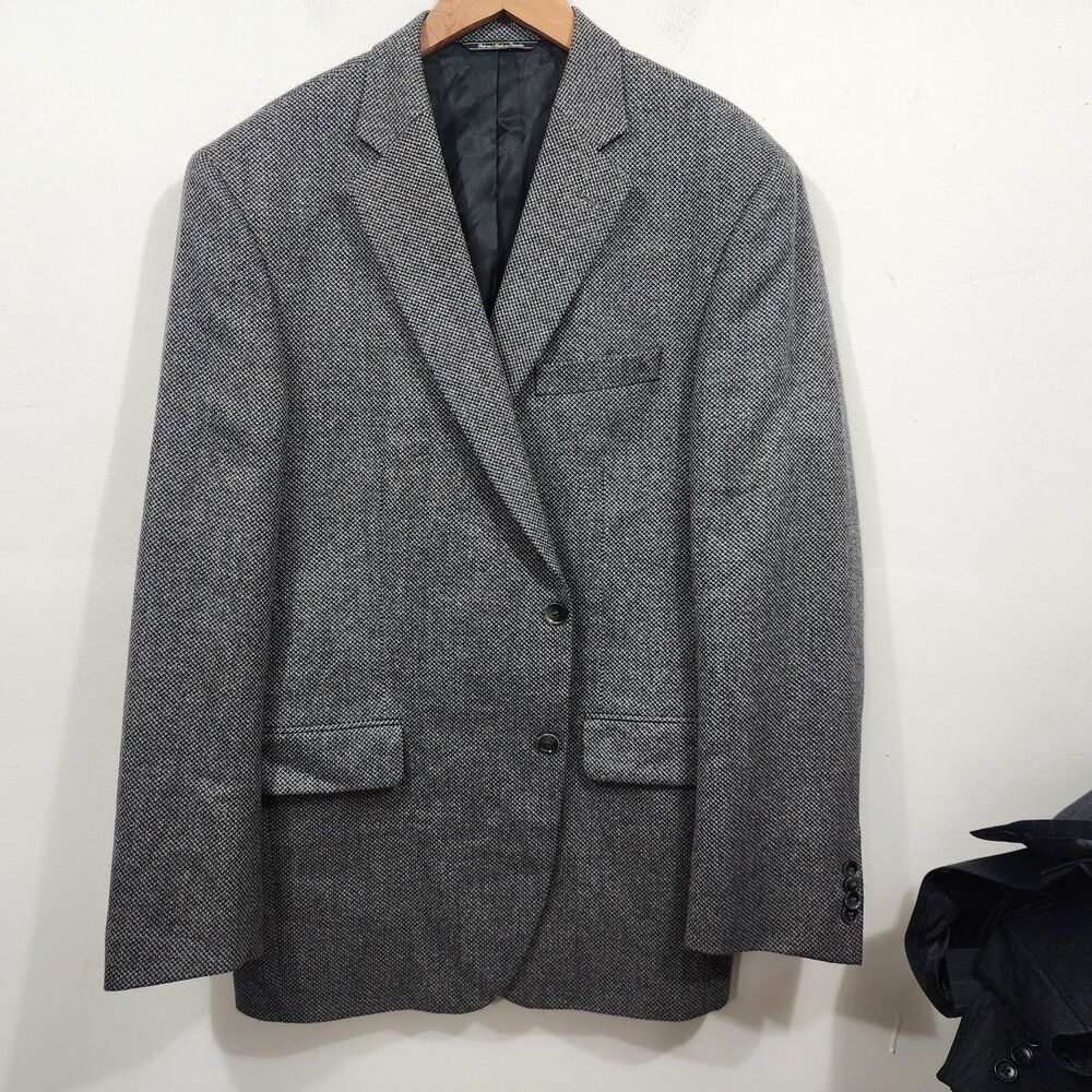 Jack Victor Gibson SPJ Super 100s Wool Tweed Blazer Jacket Sport Coat 44R